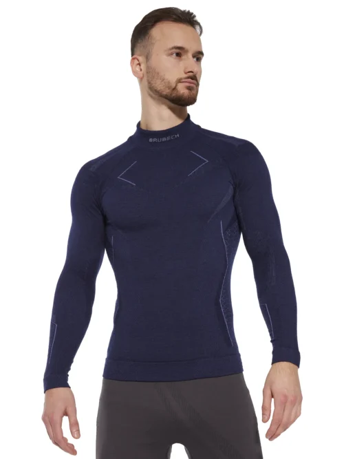 EXTREME MERINO Férfi merinó gyapjú aláöltözet felső - Sötétkék