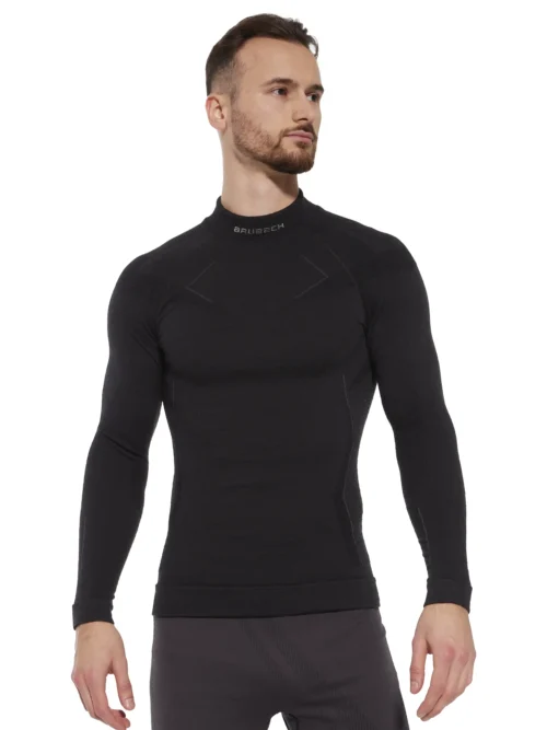 EXTREME MERINO Férfi merinó gyapjú aláöltözet felső - Fekete