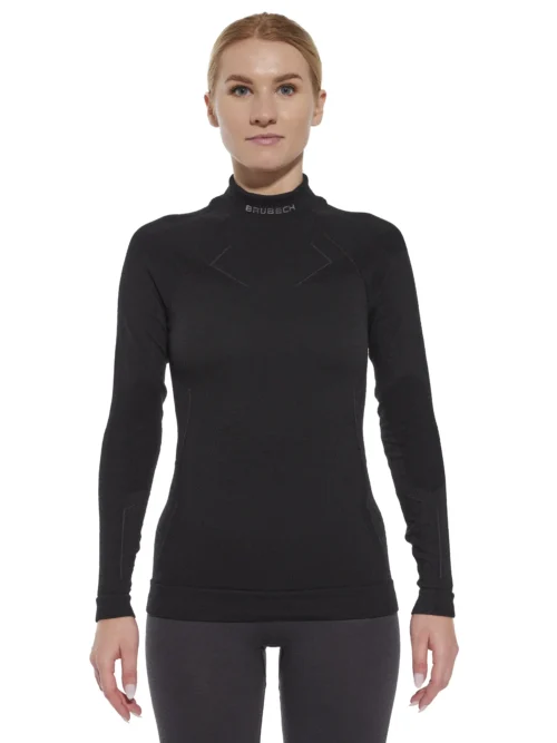 EXTREME MERINO Női merinó gyapjú aláöltözet felső - Fekete
