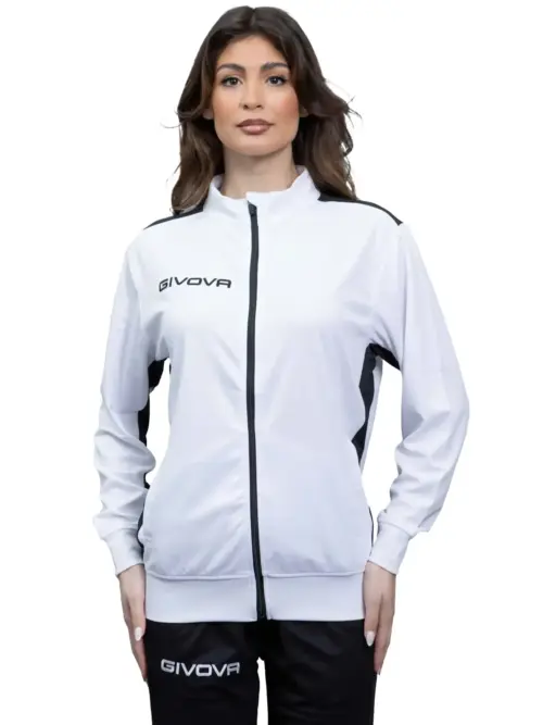 GIACCA REVOLUTION Uniszex nyári melegítőfelső - Fehér / Fekete