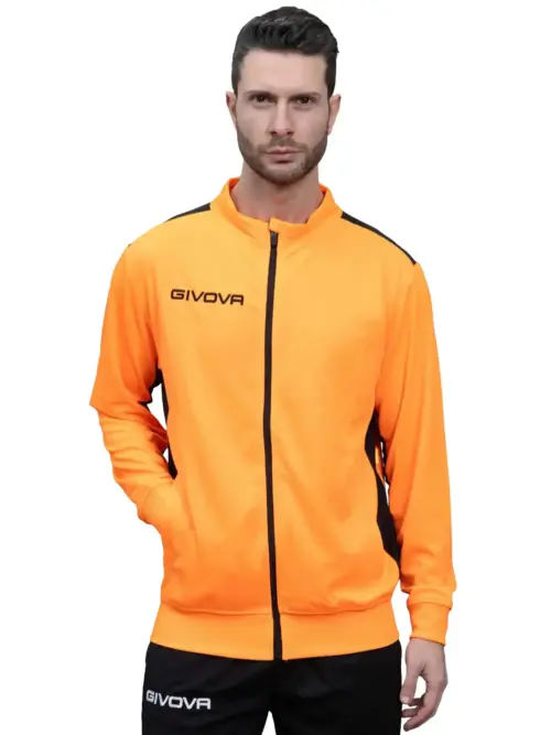 GIACCA REVOLUTION Uniszex nyári melegítőfelső - Narancs / Fekete
