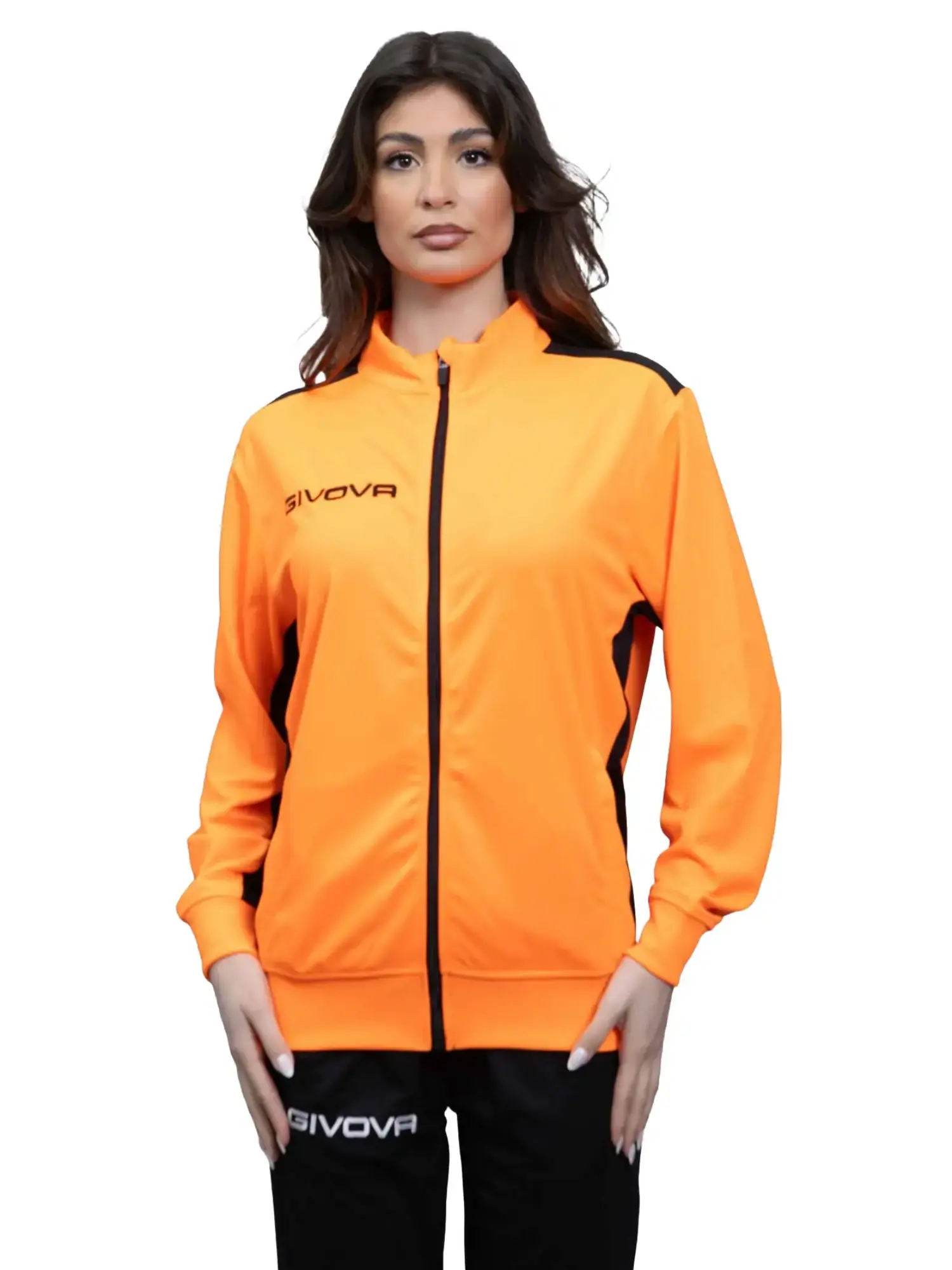 GIACCA REVOLUTION Uniszex nyári melegítőfelső – Narancs / Fekete 6 GIACCA REVOLUTION Uniszex nyári melegítőfelső - Narancs / Fekete - Image 3