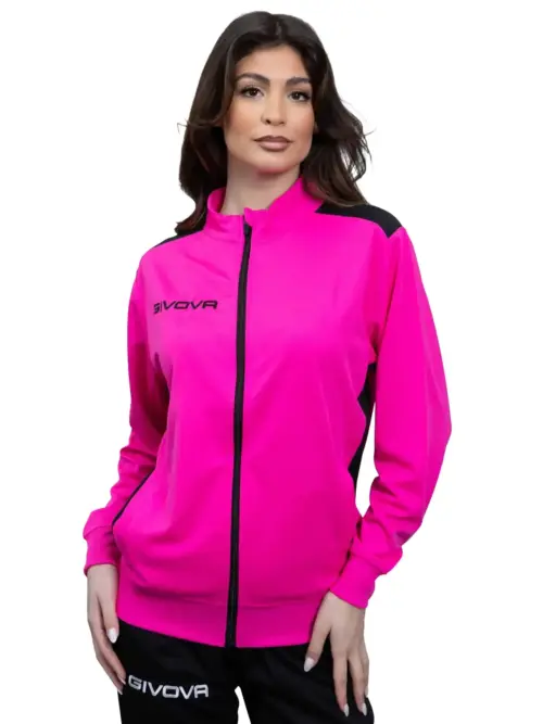 GIACCA REVOLUTION Uniszex nyári melegítőfelső - Pink / Fekete