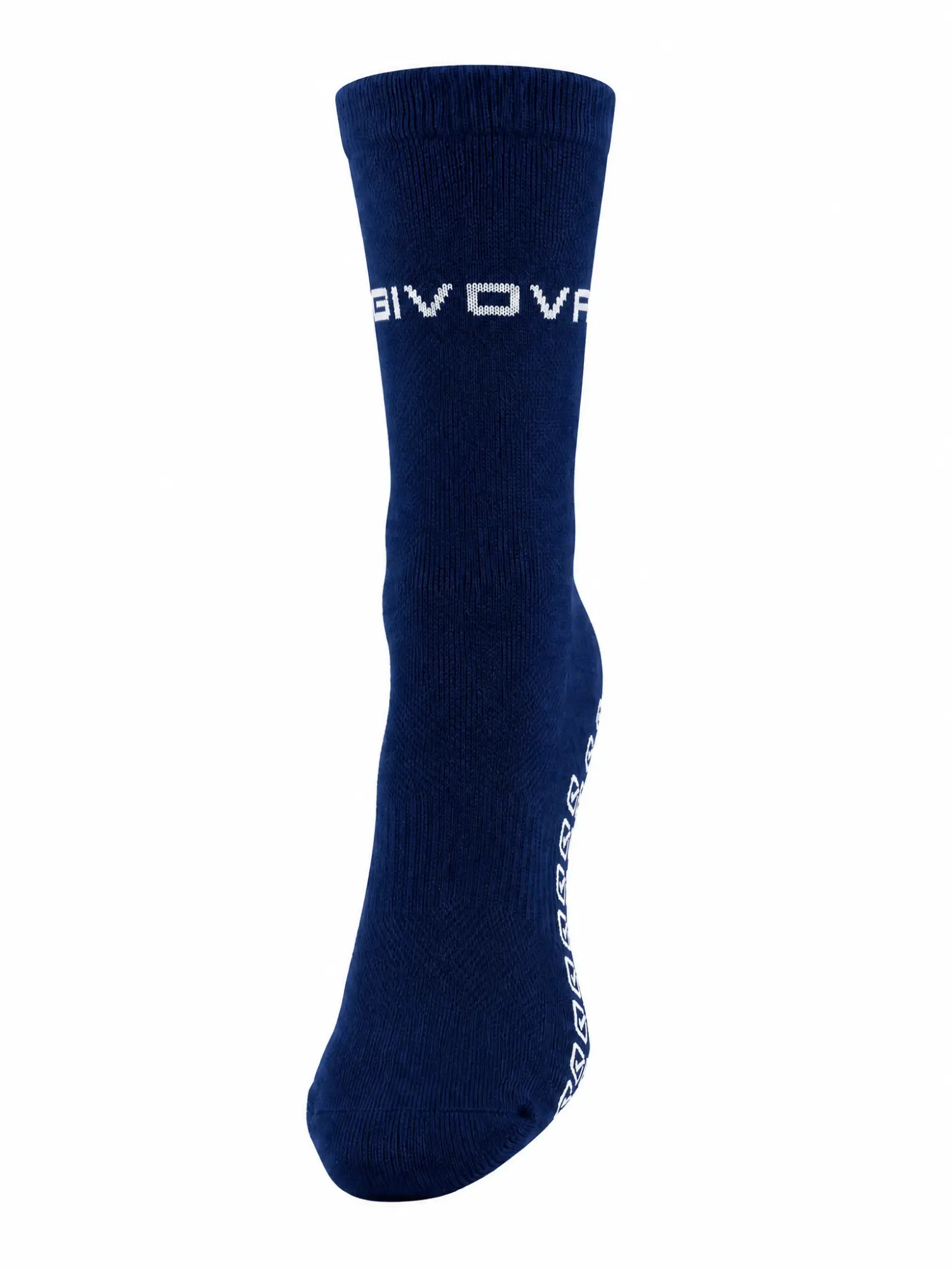CALZA SUPER GRIP Uniszex csúszásmentes pamut sportzokni – Sötétkék 6 Givova CALZA SUPER GRIP sötétkék csúszásmentes sportzokni elölnézetből, ideális futballhoz, kosárlabdához és röplabdához.