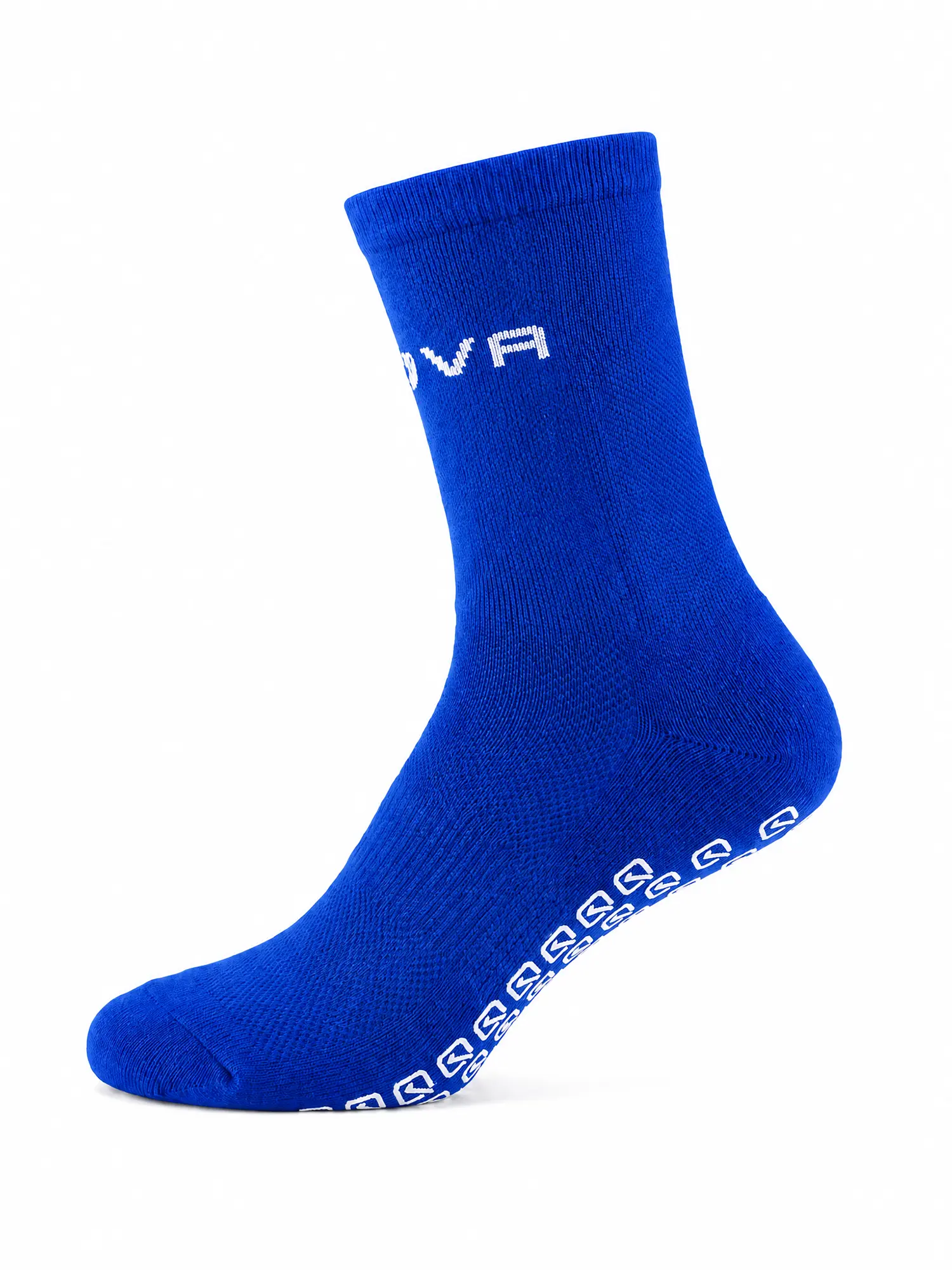 CALZA SUPER GRIP Uniszex csúszásmentes pamut sportzokni – Kék 4 Givova CALZA SUPER GRIP kék uniszex sportzokni oldalnézetből, optimális tartással és kényelmes viselettel.