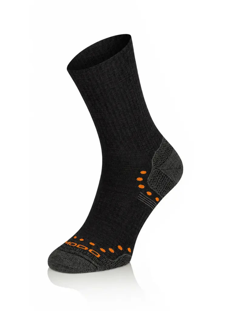 ALPACA OUTDOOR Merinó +alpaka gyapjú túrazokni - Fekete