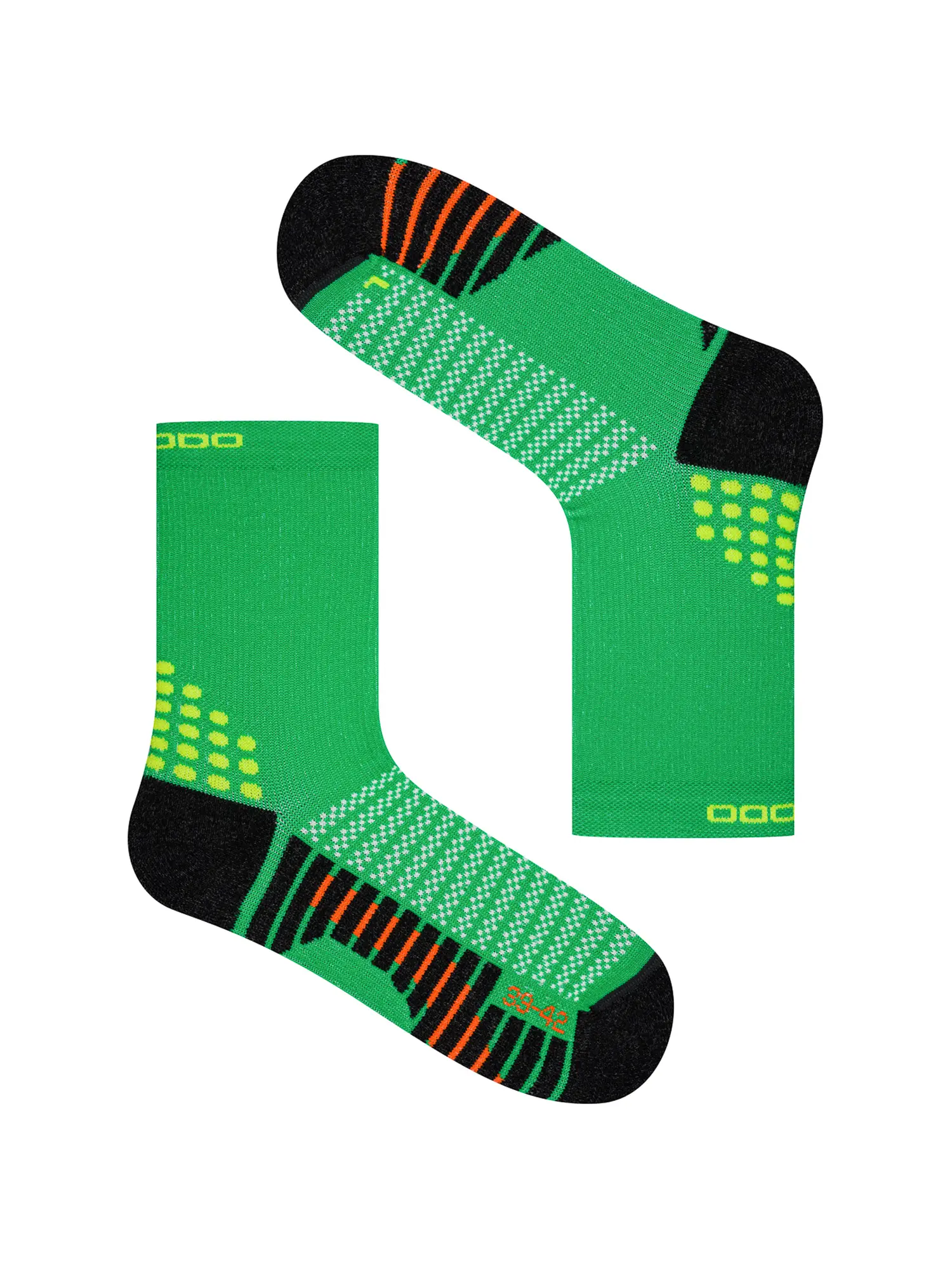 TRAIL RUNNING Polycolon terepfutó zokni – Zöld 6 Zöld TRAIL RUNNING Polycolon terepfutó zokni pár, professzionális outdoor futózokni, amely optimális hőkomfortot, rugalmas illeszkedést és maximális kényelmet biztosít hosszabb terepfutások során.