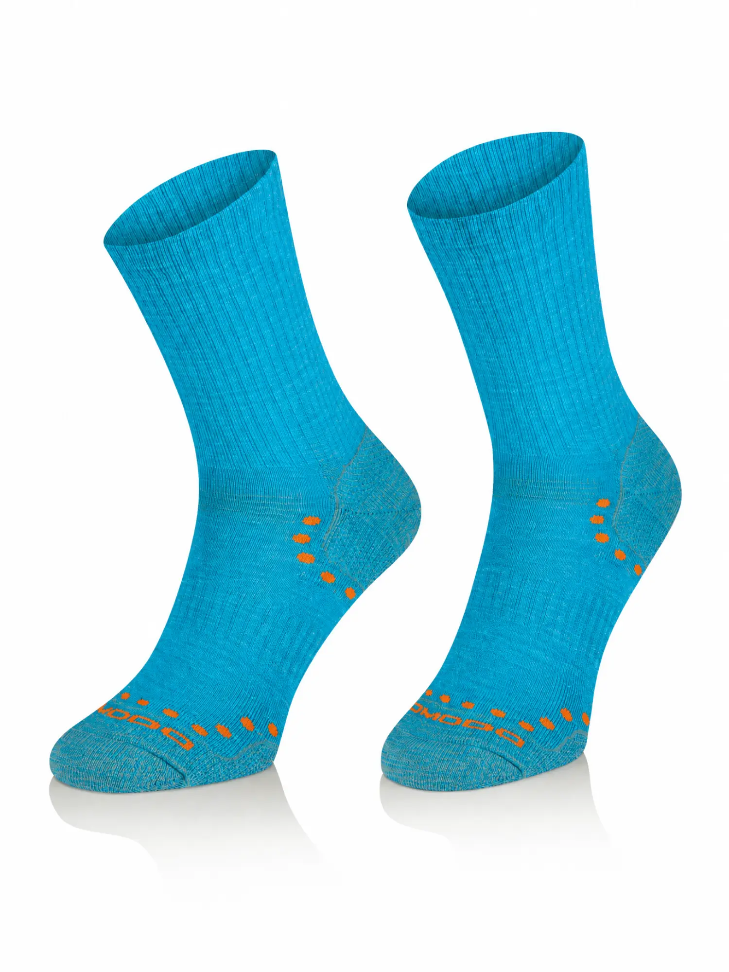 ALPACA OUTDOOR Merinó +alpaka gyapjú túrazokni – Menta 5 ALPACA OUTDOOR menta merinó és alpaka gyapjú túrazokni elöl- és hátulnézetben. Prémium minőségű túrazokni természetes hőszigeteléssel, antibakteriális tulajdonságokkal és kiváló komforttal.