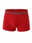 COMFORT COTTON Férfi pamut trunk alsónadrág – Sötétpiros 9 COMFORT COTTON Férfi pamut trunk alsónadrág - Sötétpiros - Image 3