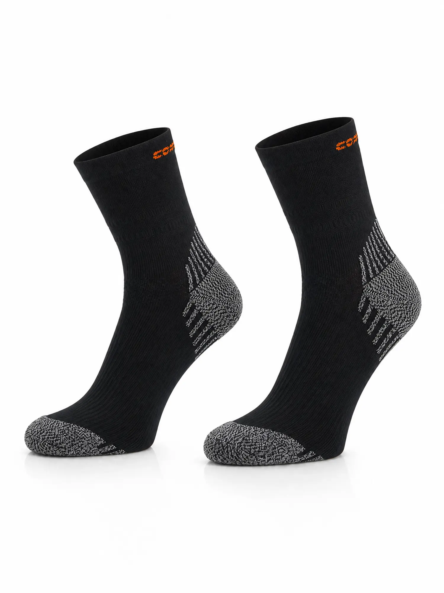 RUN COMPRESSION Kompressziós futózokni +ezüstion – Fekete 7 COMODO RUN COMPRESSION fekete kompressziós futózokni párban futáshoz és aktív sportoláshoz