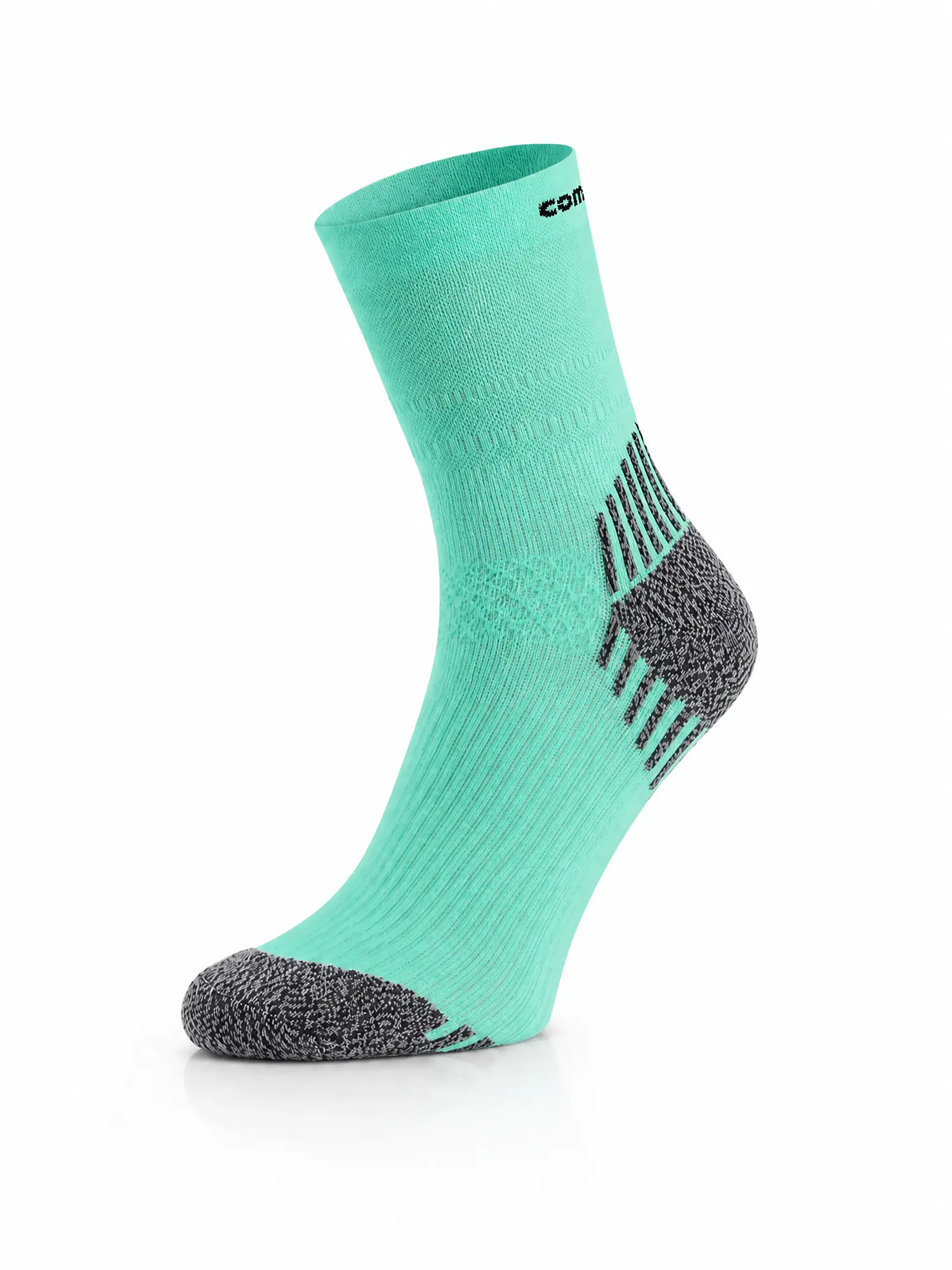 RUN COMPRESSION Kompressziós futózokni +ezüstion – Menta 4 COMODO RUN COMPRESSION menta kompressziós futózokni elölnézeti packshot