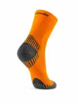 RUN COMPRESSION Kompressziós futózokni +ezüstion – Narancs 10 COMODO RUN COMPRESSION narancs kompressziós sportzokni elöl- és hátulnézetből, aktív mozgáshoz