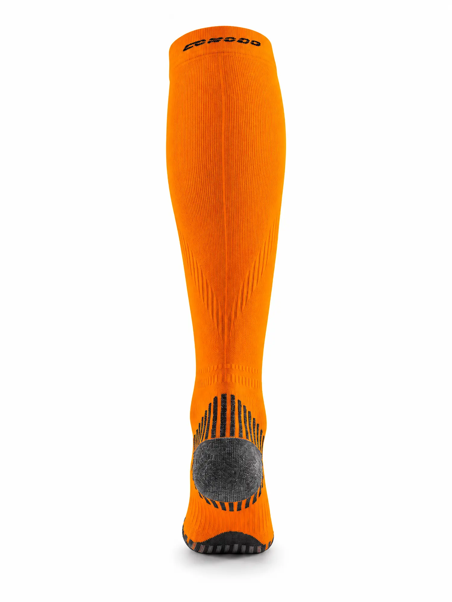 RUN COMPRESSION Kompressziós hosszú szárú futózokni +ezüstion – Narancs 5 COMODO RUN COMPRESSION narancs futózokni hosszú szárral, stabil tartással és sportos kialakítással