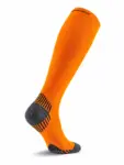 RUN COMPRESSION Kompressziós hosszú szárú futózokni +ezüstion – Narancs 12 COMODO RUN COMPRESSION narancs futózokni intenzív terheléshez, az izmok támogatására kialakítva