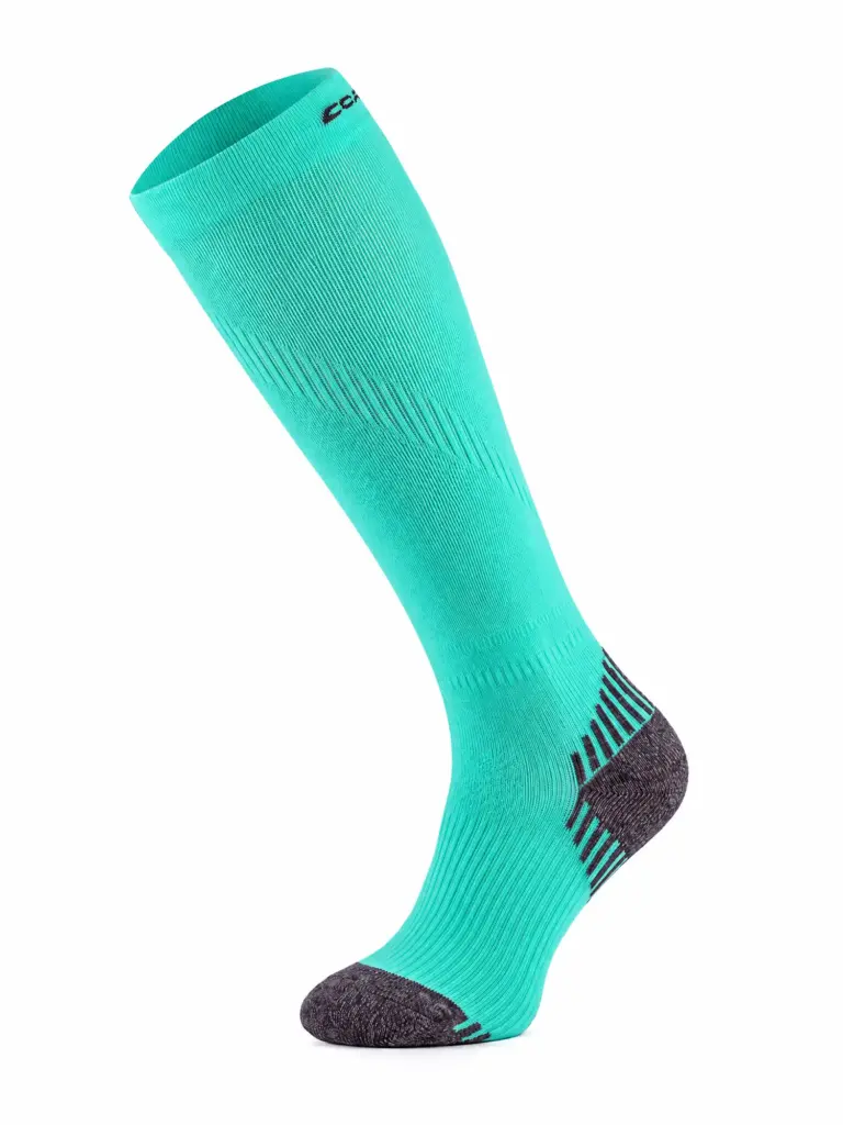 RUN COMPRESSION Kompressziós hosszú szárú futózokni +ezüstion - Menta