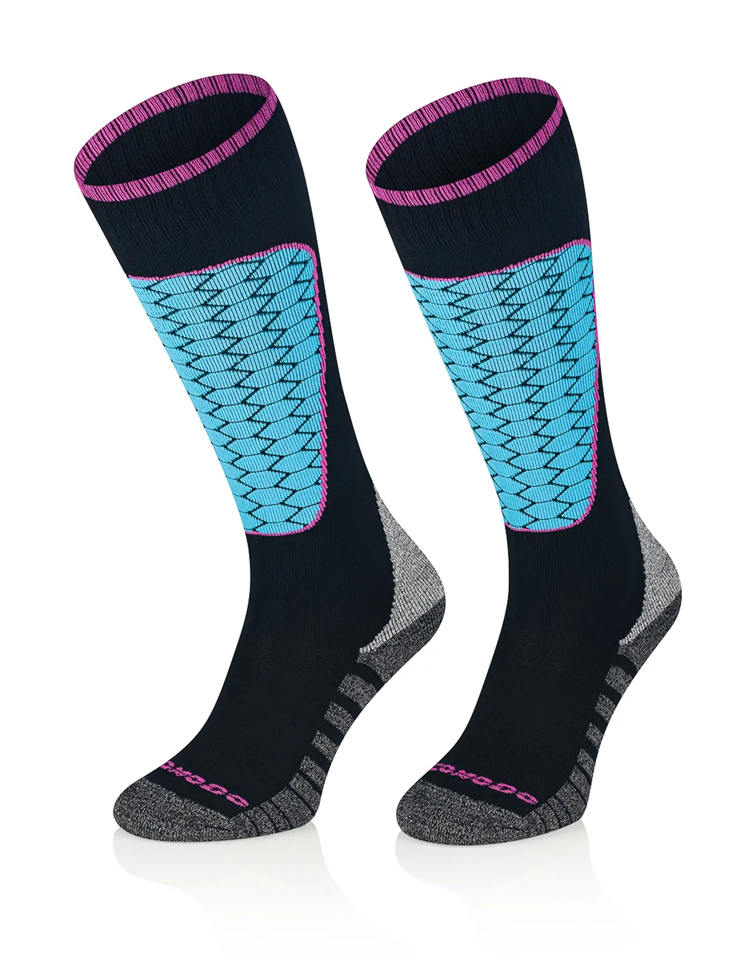 SKI MOUNTAIN Polycolon +Drytex sízokni – Fekete / Kék 5 Fekete-kék SKI MOUNTAIN sízoknipár téli sportokhoz