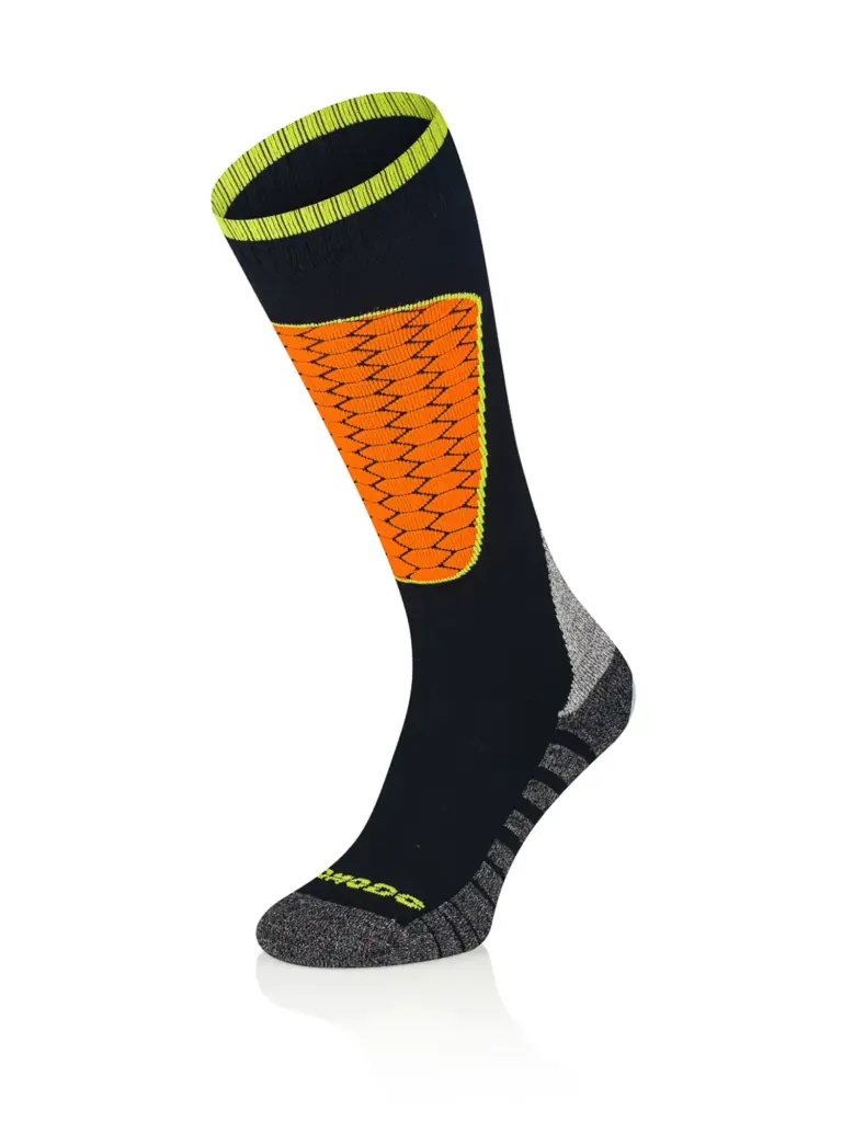 SKI MOUNTAIN Polycolon +Drytex sízokni fekete-narancs színösszeállításban