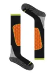 SKI MOUNTAIN Polycolon +Drytex sízokni – Fekete / Narancs 10 Fekete-narancs SKI MOUNTAIN sízokni felülnézetből, síbakancsban való viselethez